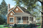 Victorian House Plan Front of Home - Auburn Meadows Country Home 126D-1030 - Search House Plans and More