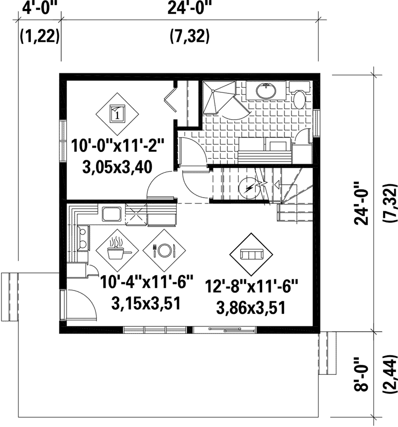 pioneer log cabin floor plans