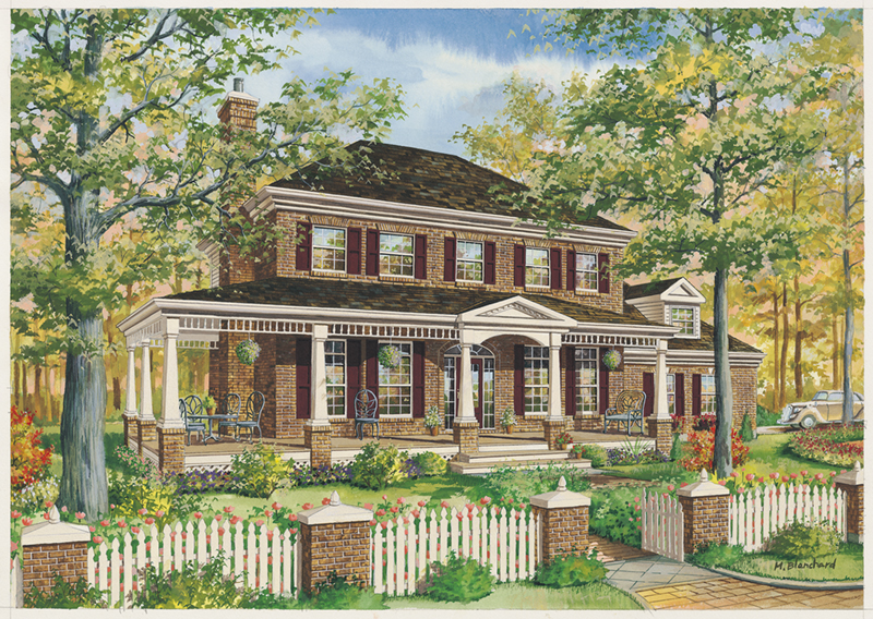 Delbart Greek Revival Home Plan 126D-1098 - Search House Plans and More