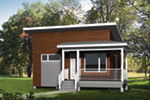 Lake House Plan Front of Home - Carlo Modern Cottage 126D-1148 - Search House Plans and More