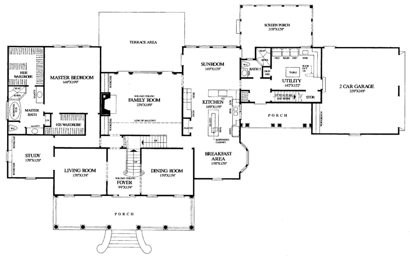 Abbeville Row Colonial Home Plan 128D-0011 - Search House Plans and More