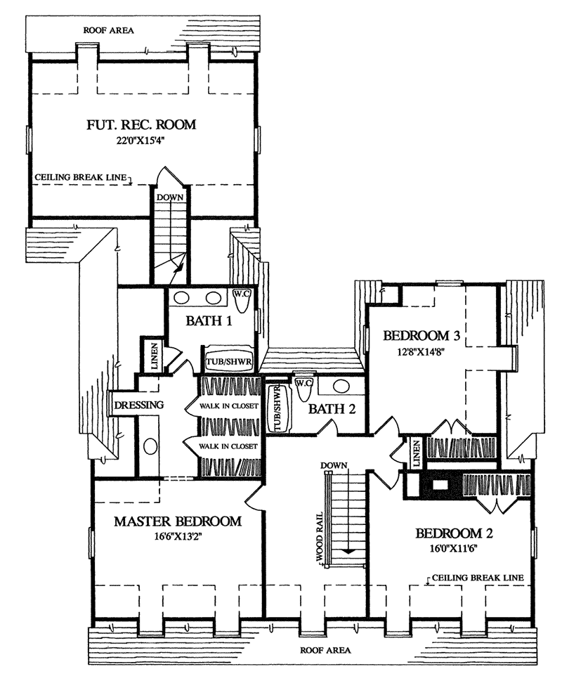 Colonial Virginia Cottage Home Plan 128D0055 House