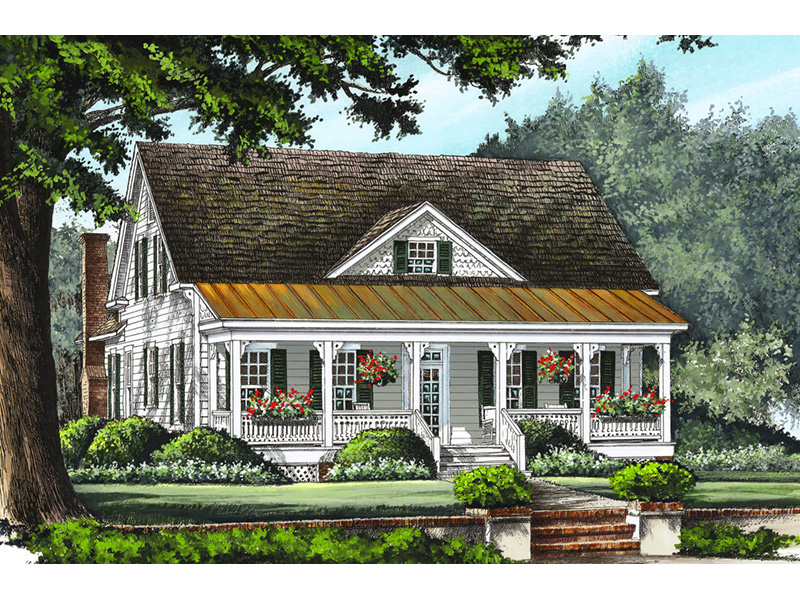 Sweet Briar Acadian Farmhouse Plan 128D-0133 - Shop House Plans and More