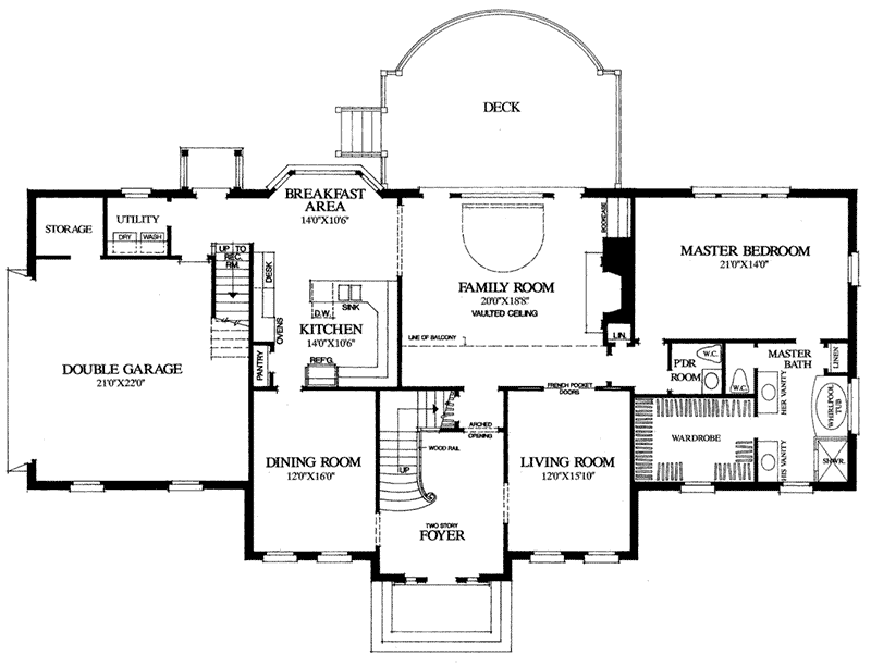 Twin Oaks Luxury Home Plan 128D0141 House
