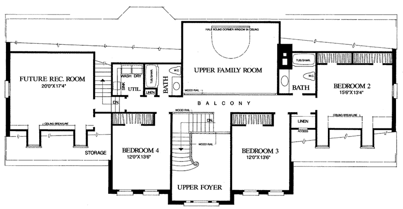 Twin Oaks Luxury Home Plan 128D0141 House