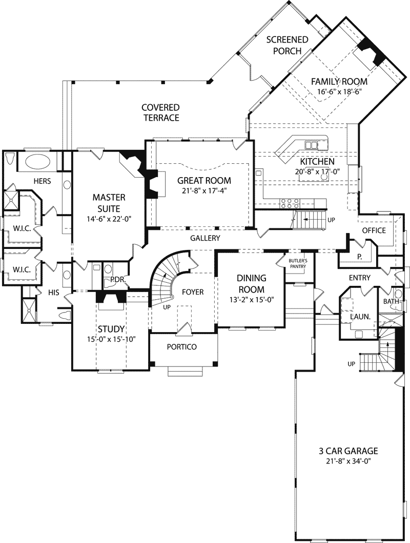 La Revenna Country French Home Plan 129s-0007 - Shop House Plans And More