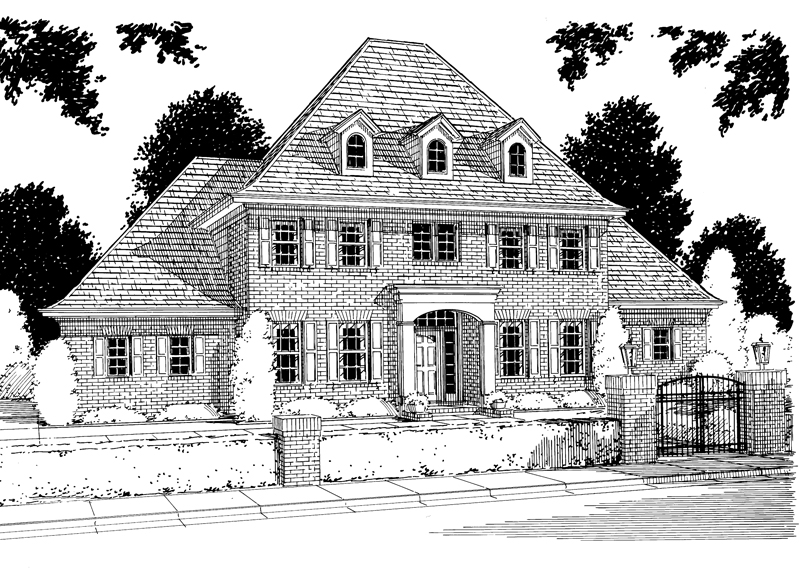 Chaucer Georgian Style home Plan 130D-0029 | House Plans and More