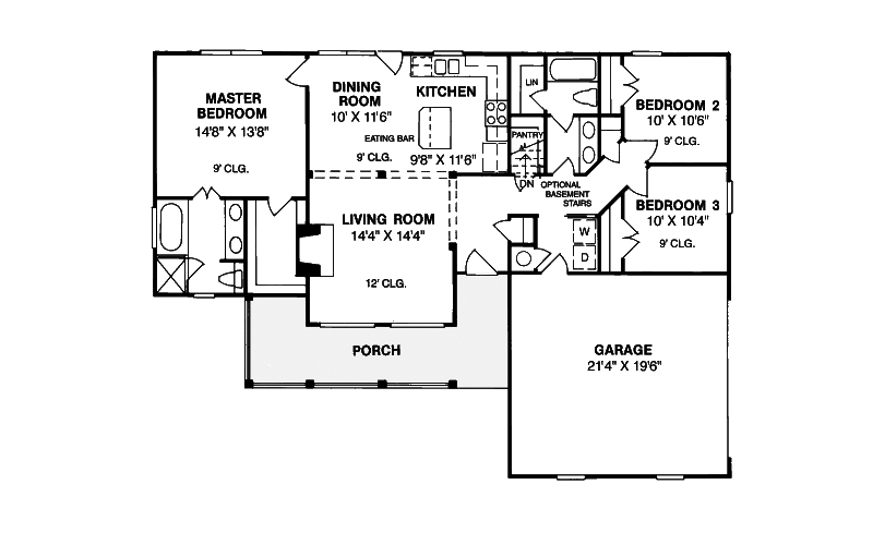 Breton Country Ranch Home Plan 130D-0045 - Search House Plans and More