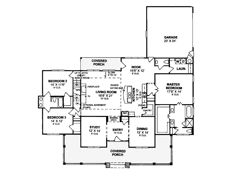 Hutchins Farm Country Home Plan 130D0154 House Plans
