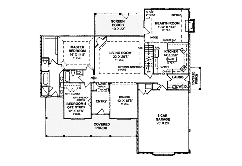 Christchurch Creek Southern Home Plan 130D-0155 - Search House Plans ...