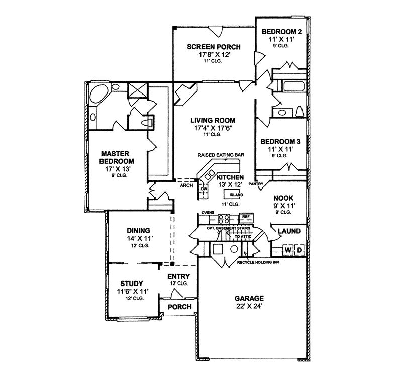 Drayton Ranch Home Plan 130D-0162 - Search House Plans and More