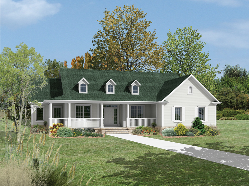 Freeport Pass Country Ranch Home Plan 130D-0320 - Search House Plans ...