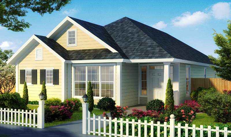Ranch House Plan Front of Home - Topfield Country Ranch Home 130D-0344 - Shop House Plans and More
