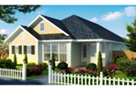 Ranch House Plan Front of House 130D-0344