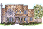 European House Plan Front of House 137D-0004