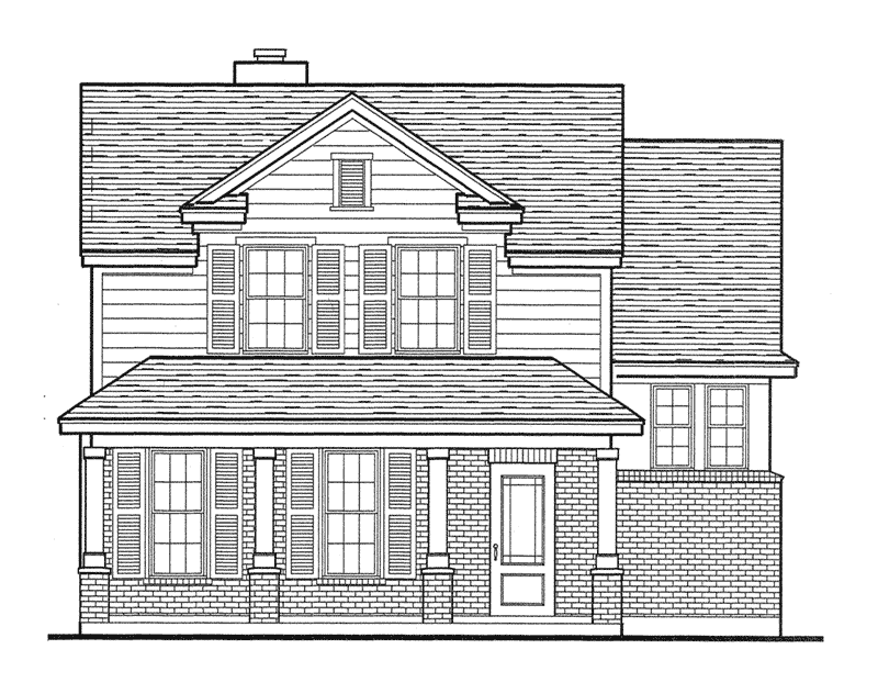 Ranch House Plan Front Elevation - Pattyanna Country Home 137D-0007 - Shop House Plans and More