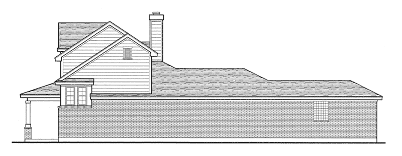 Ranch House Plan Right Elevation - Pattyanna Country Home 137D-0007 - Shop House Plans and More
