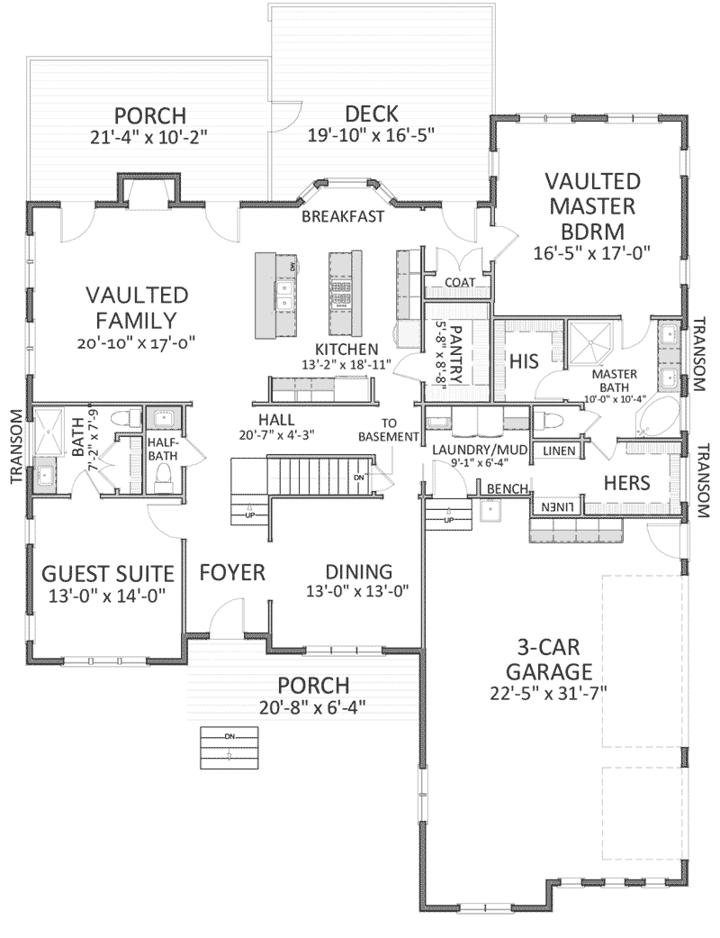 Rustic Home Plan First Floor 139D-0012