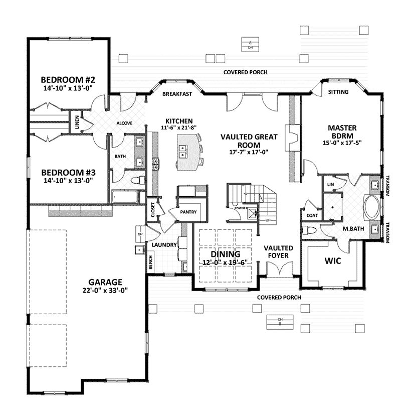 Ridge Crest Traditional Home Plan 139D-0044 - Shop House Plans and More