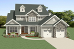 Luxury House Plan Front of Home - Hills Borough Traditional Home 139D-0055 - Search House Plans and More