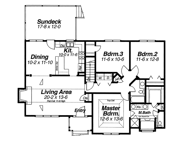 Vinita Country Home Plan 140D-0001 - Shop House Plans and More