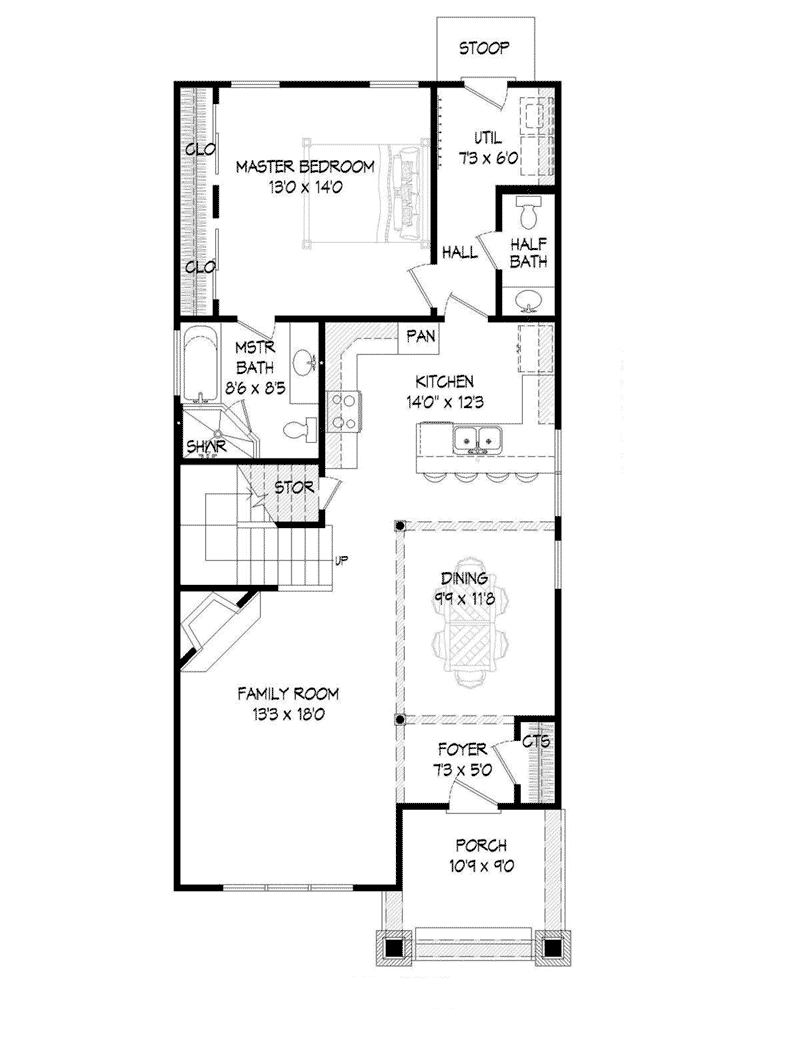 Plan 141D-0008 - Shop House Plans and More