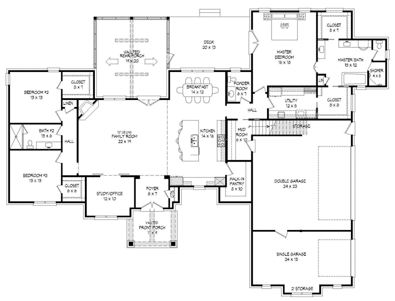 Plan 141D-0058 - Shop House Plans and More