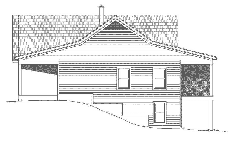 Victorian House Plan Right Elevation - 141D-0099 - Shop House Plans and More