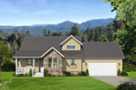 Modern House Plan Front of House 141D-0145