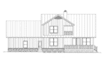 Bungalow House Plan Rear Elevation - 141D-0145 - Shop House Plans and More