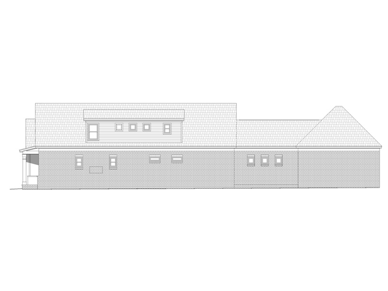 Cape Cod & New England House Plan Side View Photo - 141D-0160 - Shop House Plans and More