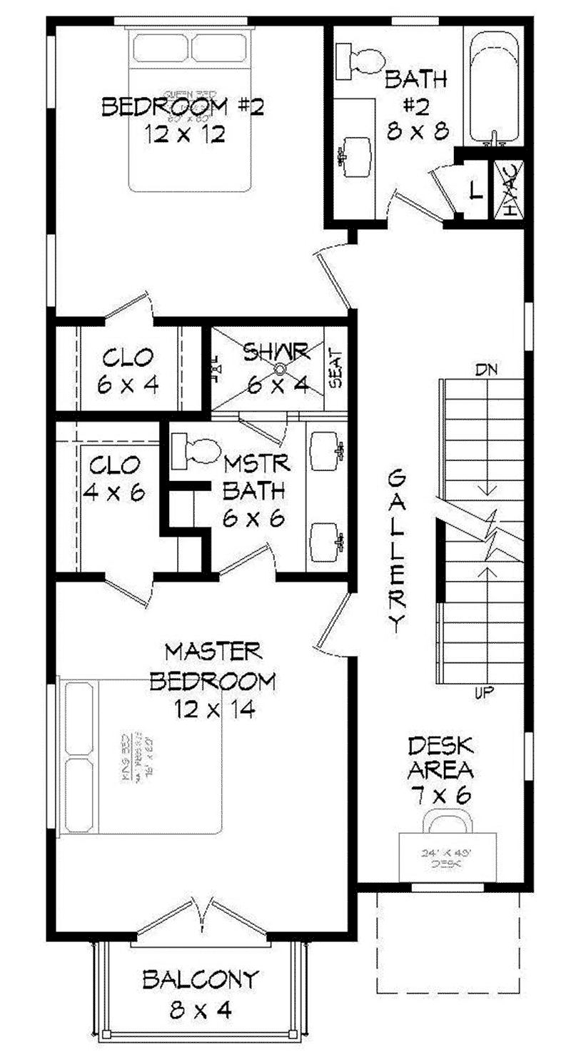Contemporary Home Plan Second Floor 141D-0265