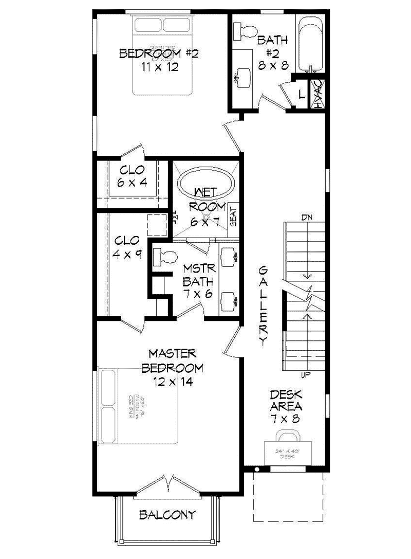 Vacation Home Plan Second Floor 141D-0266