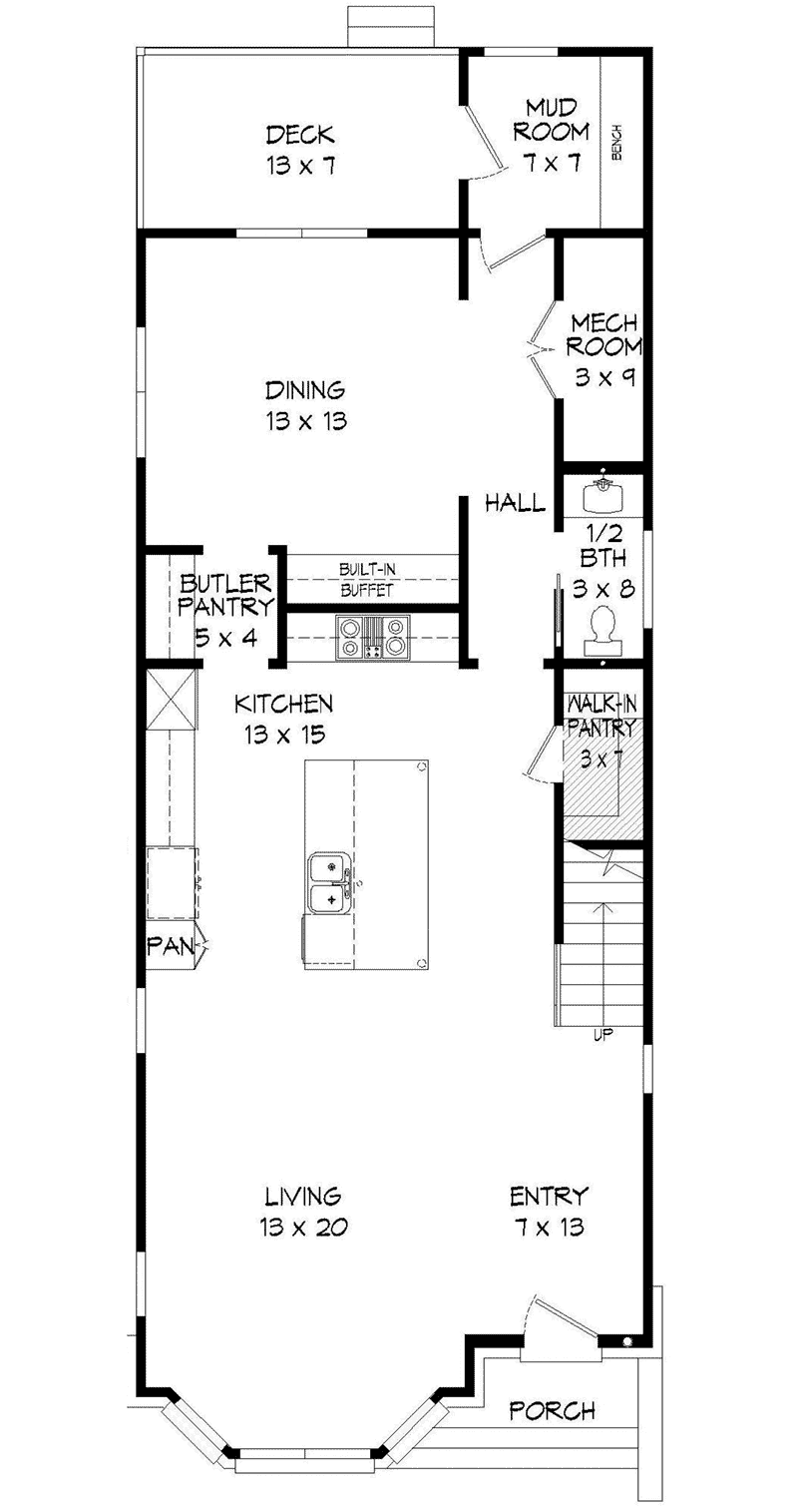 Greek Revival House Plan First Floor - 141D-0268 - Shop House Plans and More