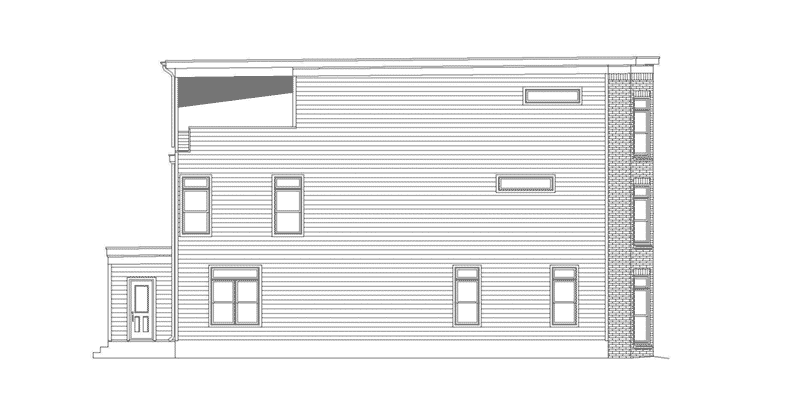 Greek Revival House Plan Left Elevation - 141D-0268 - Shop House Plans and More