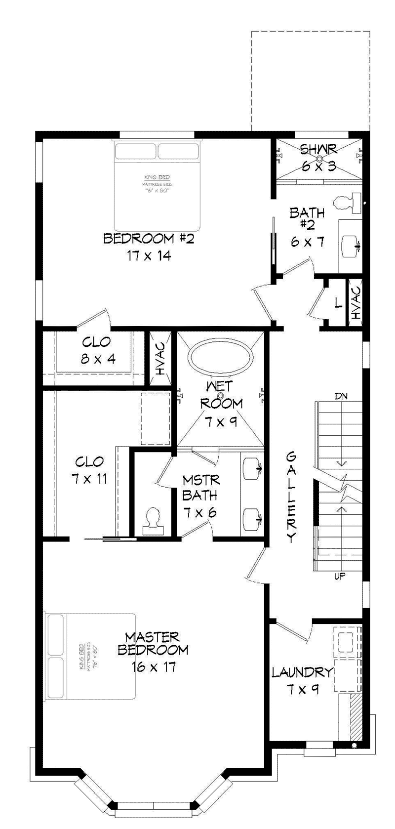 Greek Revival House Plan Second Floor - 141D-0269 - Shop House Plans and More