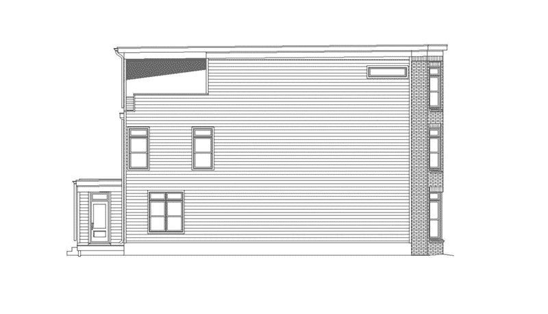 Greek Revival House Plan Left Elevation - 141D-0269 - Shop House Plans and More