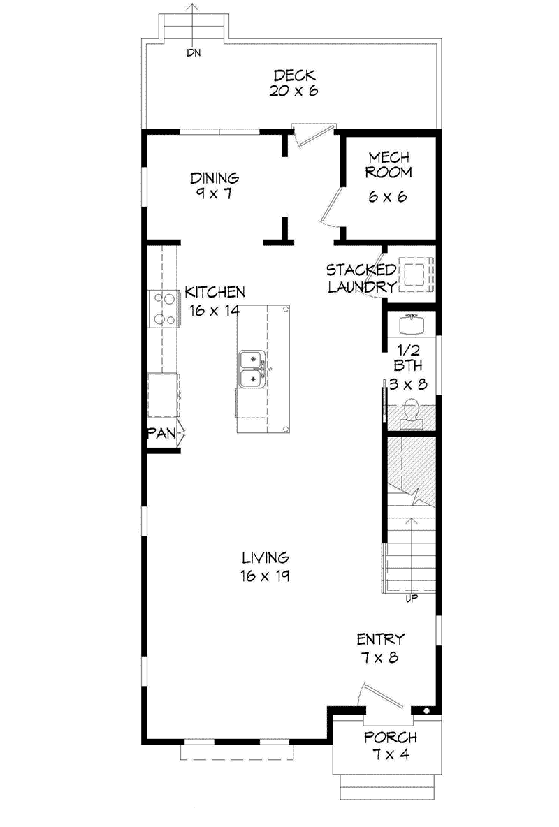 Waterfront House Plan First Floor - 141D-0272 - Shop House Plans and More