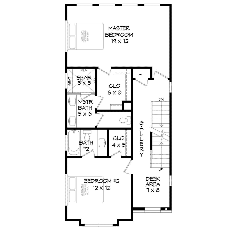 Waterfront House Plan Second Floor - 141D-0272 - Shop House Plans and More