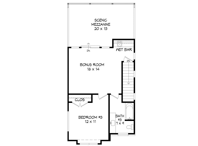 Waterfront House Plan Third Floor - 141D-0272 - Shop House Plans and More