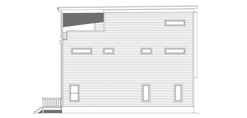 Waterfront House Plan Left Elevation - 141D-0272 - Shop House Plans and More