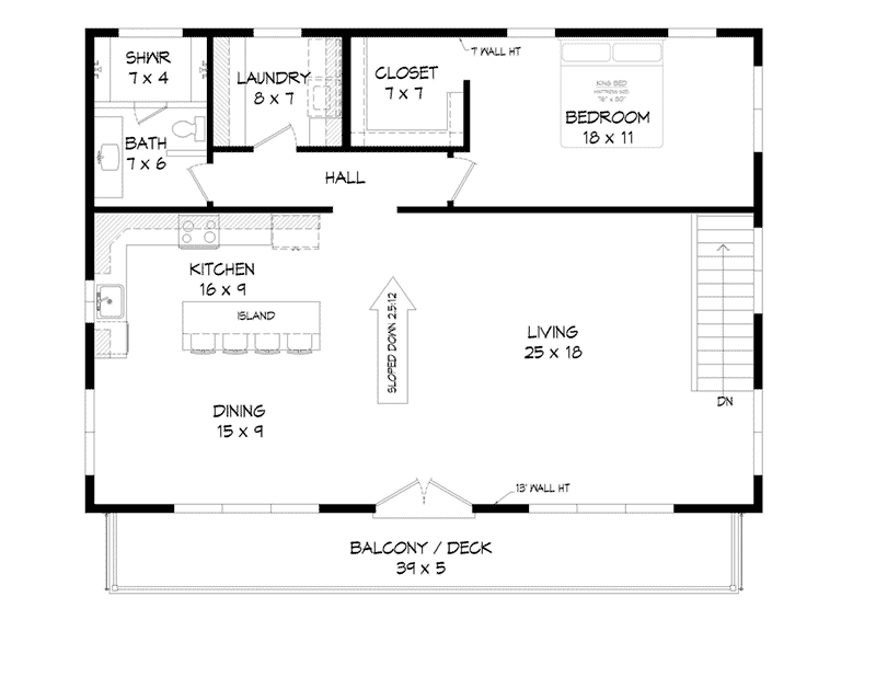 Modern Farmhouse Plan Second Floor - Hilltop Ridge Modern Home 141D-0339 / House Plans and More