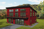 Contemporary House Plan Front of House 141D-0339