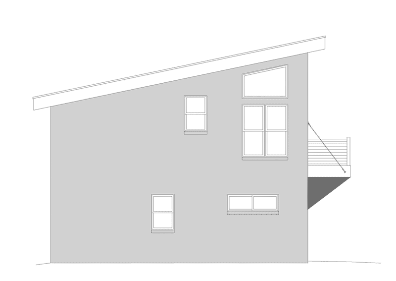 Modern Farmhouse Plan Left Elevation - Hilltop Ridge Modern Home 141D-0339 / House Plans and More