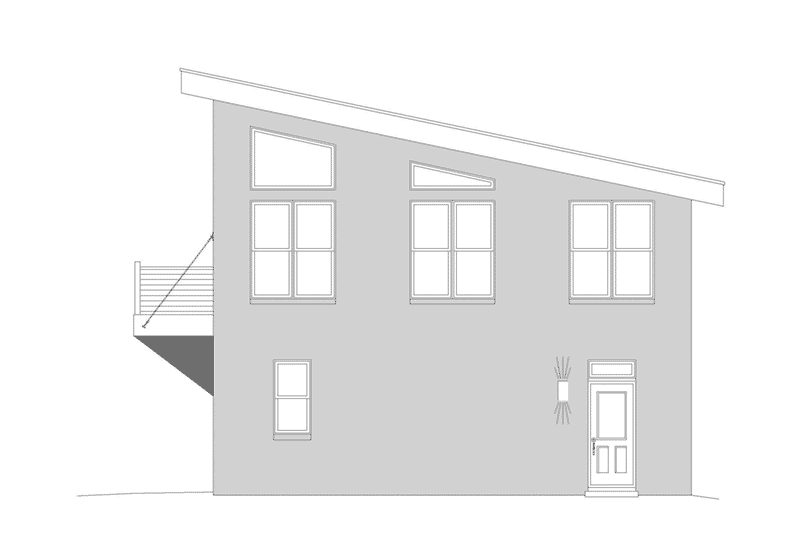 Modern Farmhouse Plan Right Elevation - Hilltop Ridge Modern Home 141D-0339 / House Plans and More