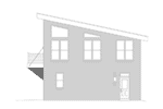 Modern Farmhouse Plan Right Elevation - Hilltop Ridge Modern Home 141D-0339 / House Plans and More