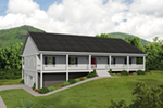 Ranch House Plan Front of Home - 141D-0363 - Shop House Plans and More