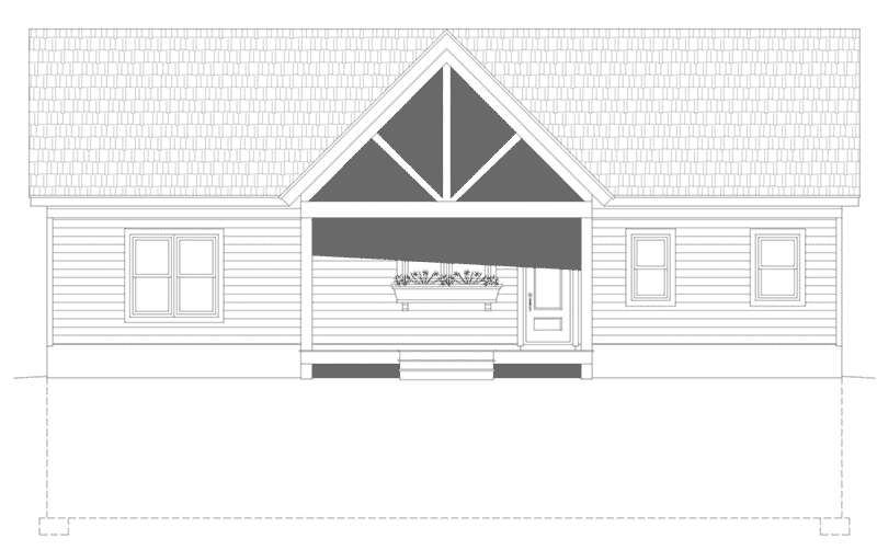 Farmhouse Plan Front Elevation - 141D-0392 - Shop House Plans and More