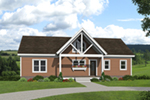 Farmhouse Plan Front of Home - 141D-0392 - Shop House Plans and More