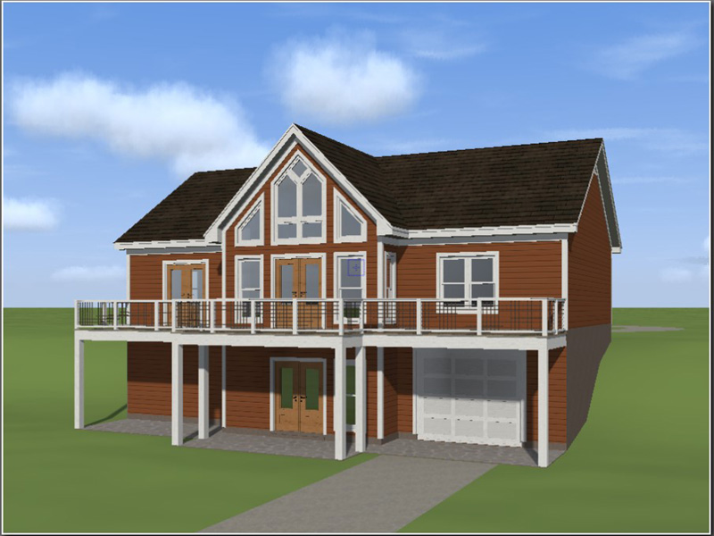 Farmhouse Plan Rear Photo 02 - 141D-0392 - Shop House Plans and More